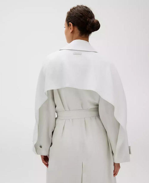 Calvin Klein Women's Off White Relaxed Double-Breasted Trench Coat | Calvin Klein In Lebanon