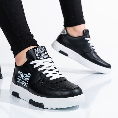 Cavalli Class Sport Women's Black Pantofi Sneakers |Cavalli Class Sport In Lebanon