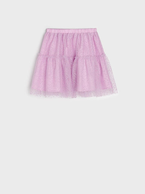 Sinsay Girl's Lilac Polka Dot Tulle Skirt | Sinsay In Lebanon