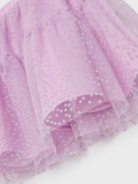 Sinsay Girl's Lilac Polka Dot Tulle Skirt | Sinsay In Lebanon