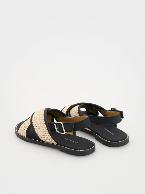 Reserved GIRL's Black Ankle Strap Sandals | Reserved In Lebanon