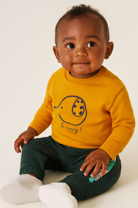 Boboli Baby Boy's Khaki Green Sweatpants | Boboli in Lebanon