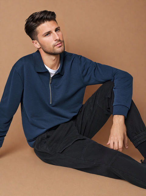 Sinsay Men's Black Belt to Tie Cargo Jeans  | Sinsay in Lebanon