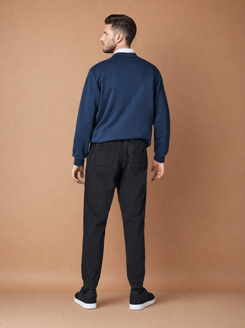 Sinsay Men's Black Belt to Tie Cargo Jeans  | Sinsay in Lebanon