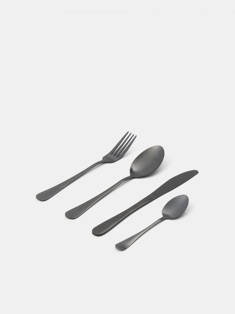 Sinsay Black Pack Of 16 Cutlery Set | Sinsay In Lebanon
