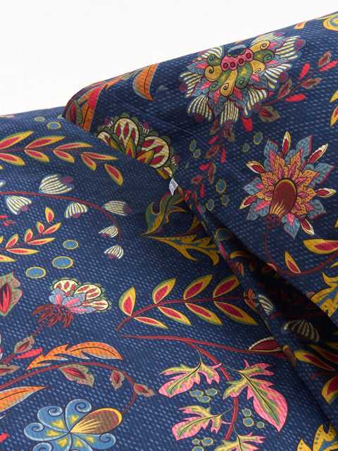 Sinsay Navy Printed Cotton Fitted Bed Sheet 200 cm x 200 cm Pillowcase 50 cm x 60 cm | Sinsay In Lebanon