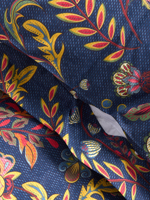 Sinsay Navy Printed Cotton Fitted Bed Sheet 200 cm x 200 cm Pillowcase 50 cm x 60 cm | Sinsay In Lebanon