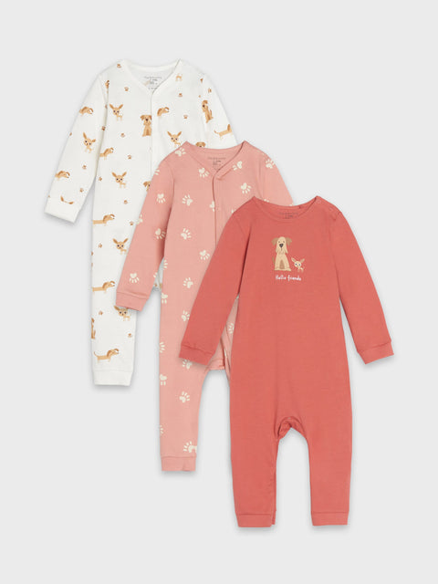 Sinsay Baby Girl's Multicolor Overalls 3 Pack With Print | Sinsay In Lebanon