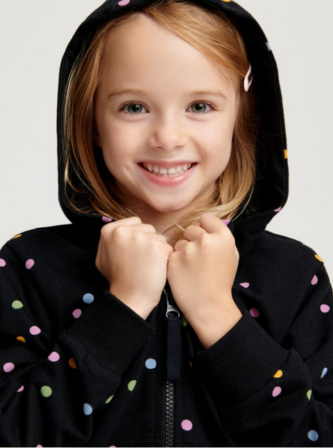 Sinsay Girl's Black Zip Up Sweatshirts | Sinsay In Lebanon