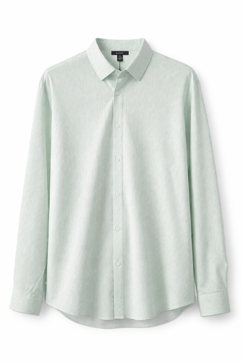Alfani Men's Light Green Printed Dress Shirt |Alfani In Lebanon