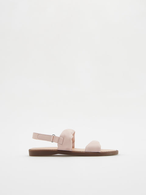 Reserved Girl's Light Pink Imitation Leather Sandals | Reserved In Lebanon