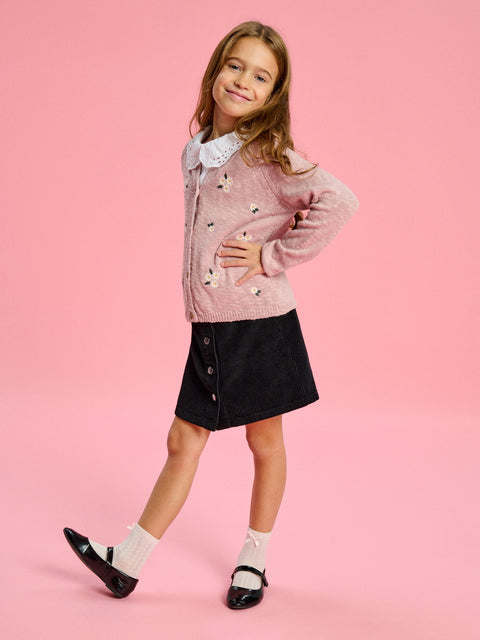 Sinsay Girl's Dusty Rose Floral Sweater | Sinsay In Lebanon