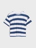 Sinsay Girl's T-Shirt Navy-White AYA