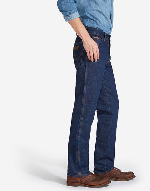 Wrangler Men's Dark  Blue Non-Strirch Jeans | Wranngler In Lebanon