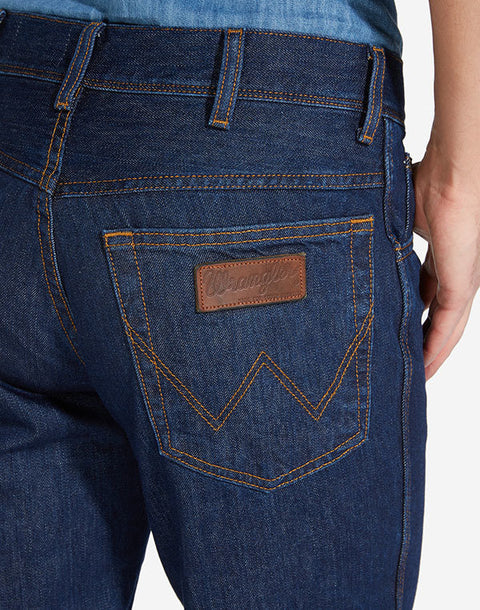 Wrangler Men's Dark  Blue Non-Strirch Jeans | Wranngler In Lebanon