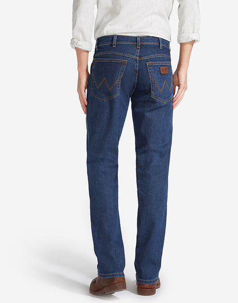 Wrangler Men's Dark Blue Texas 821 Authentic Straight Jeans | Wrangler In Lebanon