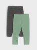 Sinsay BOY dark gray & green leggings AYA
