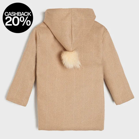 Sinsay Girl's Beige Striped Demi-Season Coat |Sinsay In Lebanon