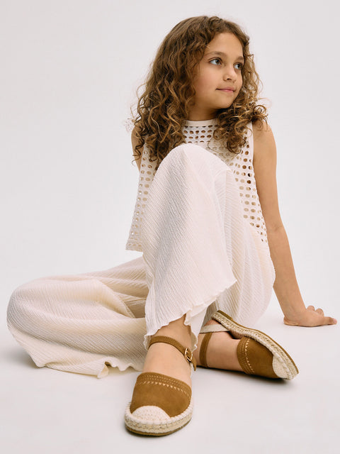 Reserved Girl's Brown Sandals Made Of Combined Materials | Reserved In Lebanon