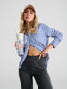 Sinsay Women's Dark Grey Pressed Crease Trousers | Sinsay In Lebanon