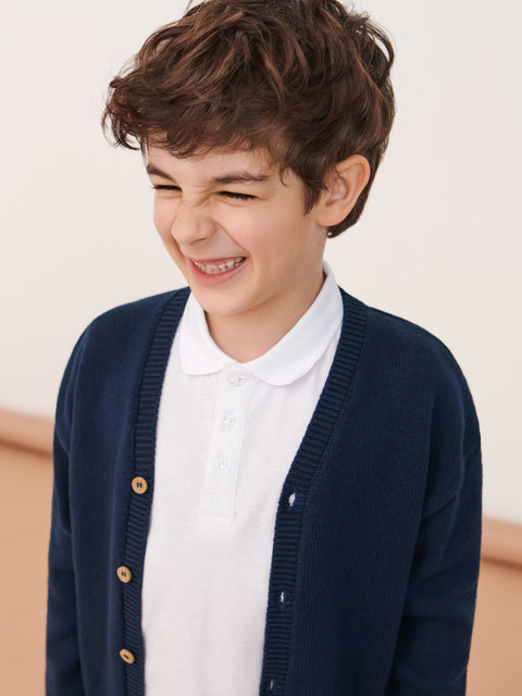 Sinsay Boy's Navy V-Neck Cardigan | Sinsay In Lebanon