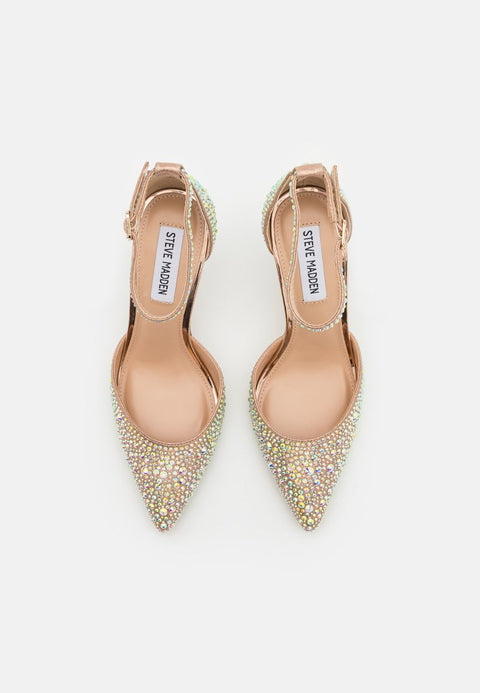Steve Madden Women's Rose Gold  Rhinestone Linsey-R Heels |Steve Madden In Lebanon