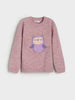 Sinsay Girl's Purple Printed Round Neck Sweater | Sinsay In Lebanon