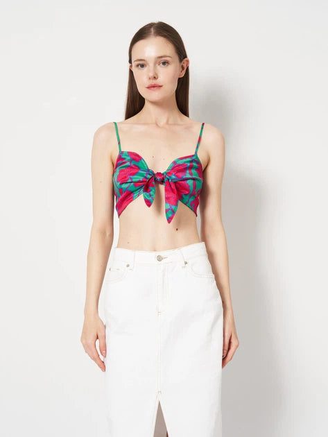Sinsay  Women's Green/Pink Crop Top  |  Sinsay in Lebanon