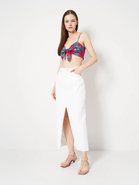 Sinsay  Women's Green/Pink Crop Top  |  Sinsay in Lebanon