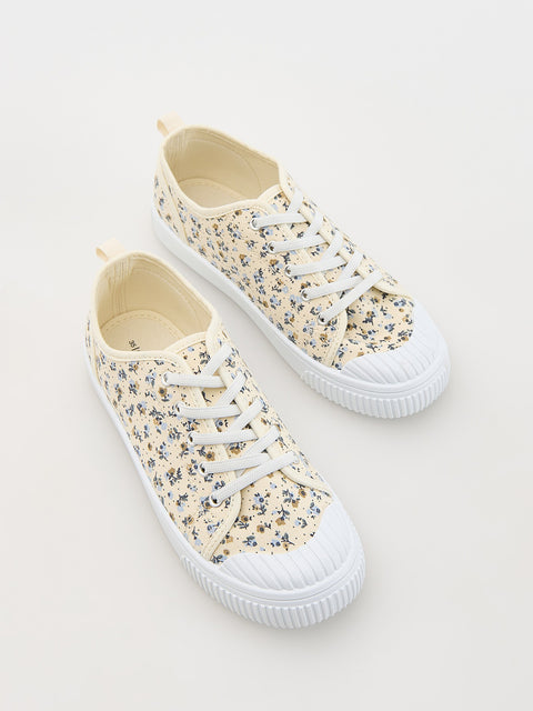 Reserved Girl's Beige Floral sneakers | Reserved In Lebanon