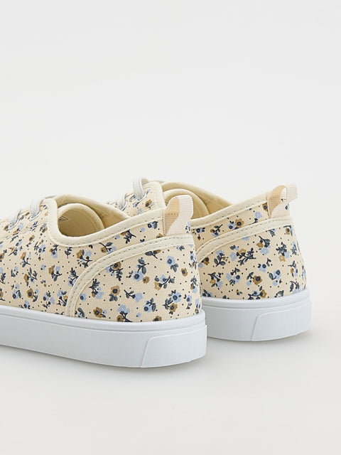 Reserved Girl's Beige Floral sneakers | Reserved In Lebanon