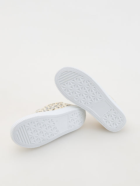 Reserved Girl's Beige Floral sneakers | Reserved In Lebanon