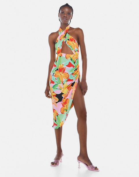 Bershka Women's Multicolor Dress 5651/187/615