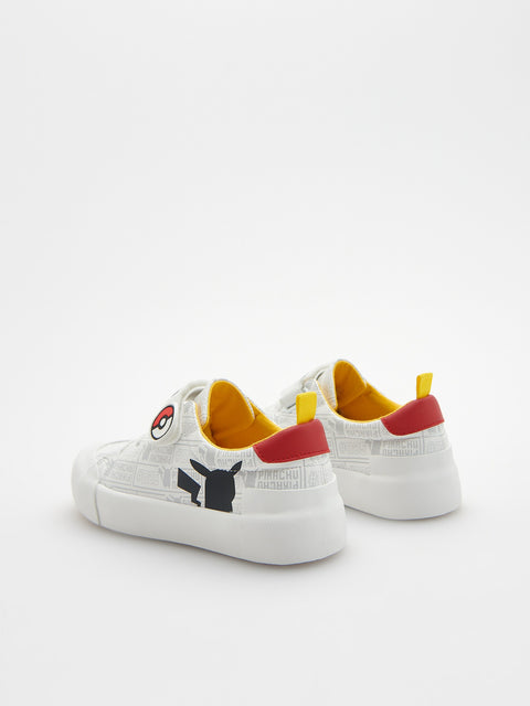 Reserved Boy's White Pokémon Trainers Sneakers | Reserved In Lebanon