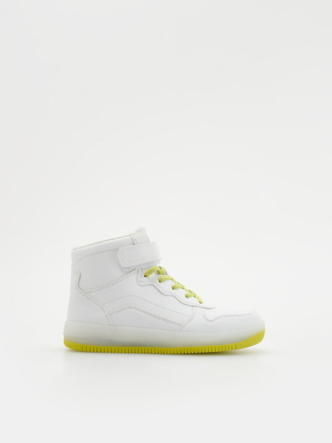 Reserved Boy's White High Ankle Sneakers | Reserved In Lebanon
