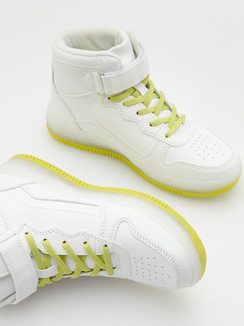 Reserved Boy's White High Ankle Sneakers | Reserved In Lebanon