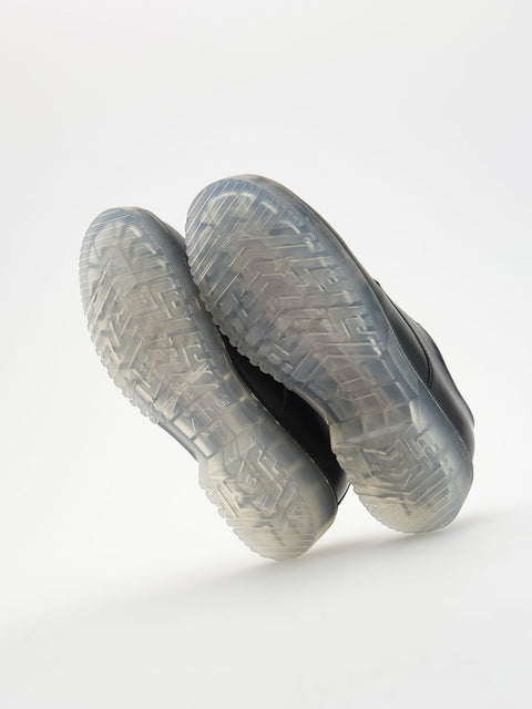 Reserved Boy's Black Leather Low Top Casual Shoes | Reserved In Lebanon