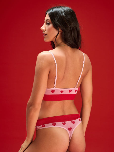 Sinsay Women's Pink & Red Heart Printed Pack Of 2 Panties | Sinsay In Lebanon