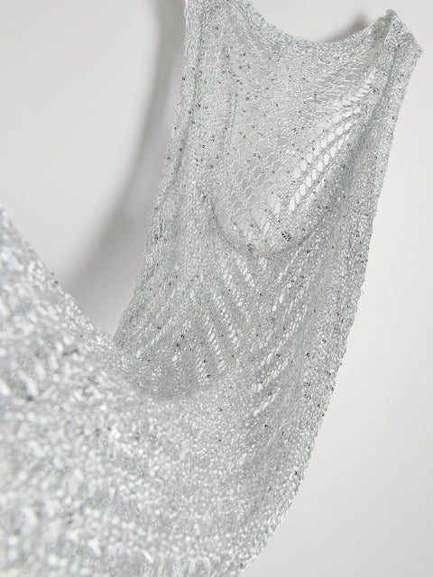 Reserved Women's Silver Poncho Dress | Reserved In Lebanon