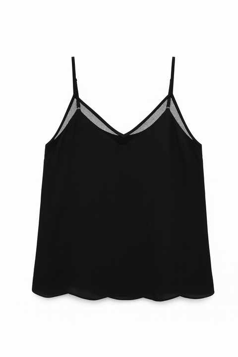 Mango Women's Black Sleeveless Blouse| Mango in Lebanon