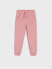 Pink sweatpants on a white background