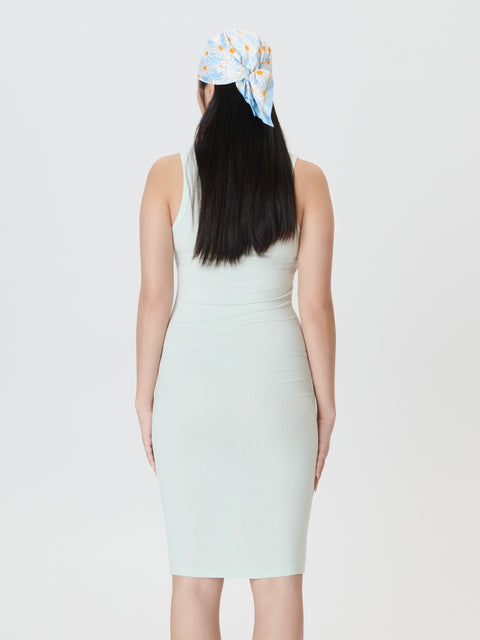 Sinsay Women's Pale Green Rib Knit Midi Dress | Sinsay In Lebanon