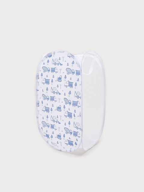 Sinsay White Graphic Printed Mesh Storage Basket | Sinsay In Lebanon