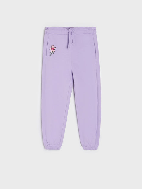 Sinsay Girl's Purple Elastic Waistband Sweatpants | Sinsay In Lebanon