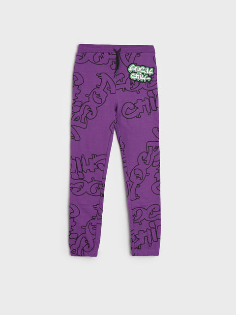 Sinsay Boy's Purple Sweatpants With A Print | Sinsay In Lebanon