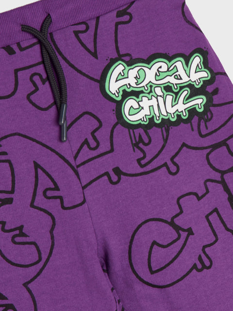 Sinsay Boy's Purple Sweatpants With A Print | Sinsay In Lebanon