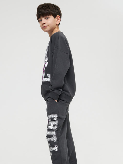 Sinsay Boy's Dark Gray Local Chill Jogging Sweatpants | Sinsay In Lebanon