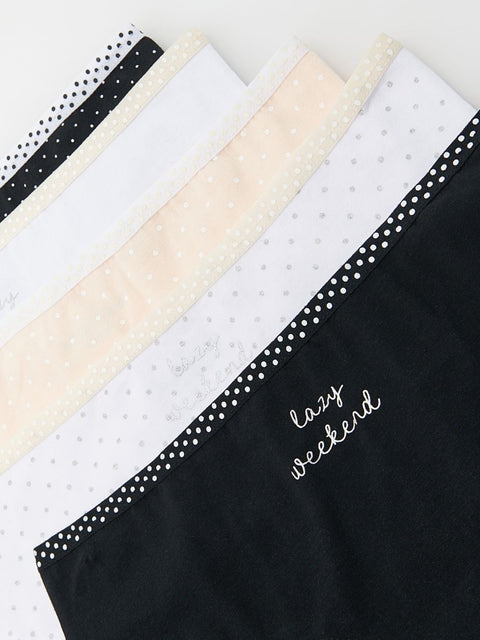 Set of fabric swatches with different patterns and colors on a white background.