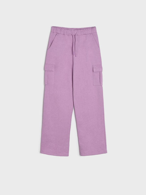 Sinsay Girl's Light Purple Cargo Trouser ANFK1019
