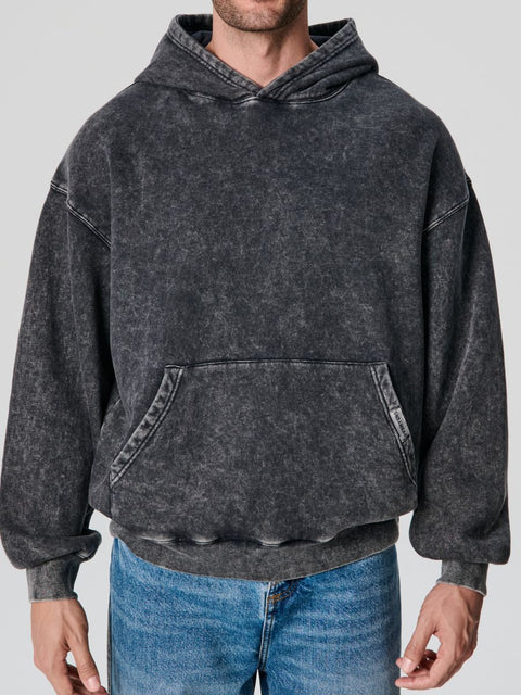 Sinsay Men's Washed Black Sports Hoodie | Sinsay In Lebanon